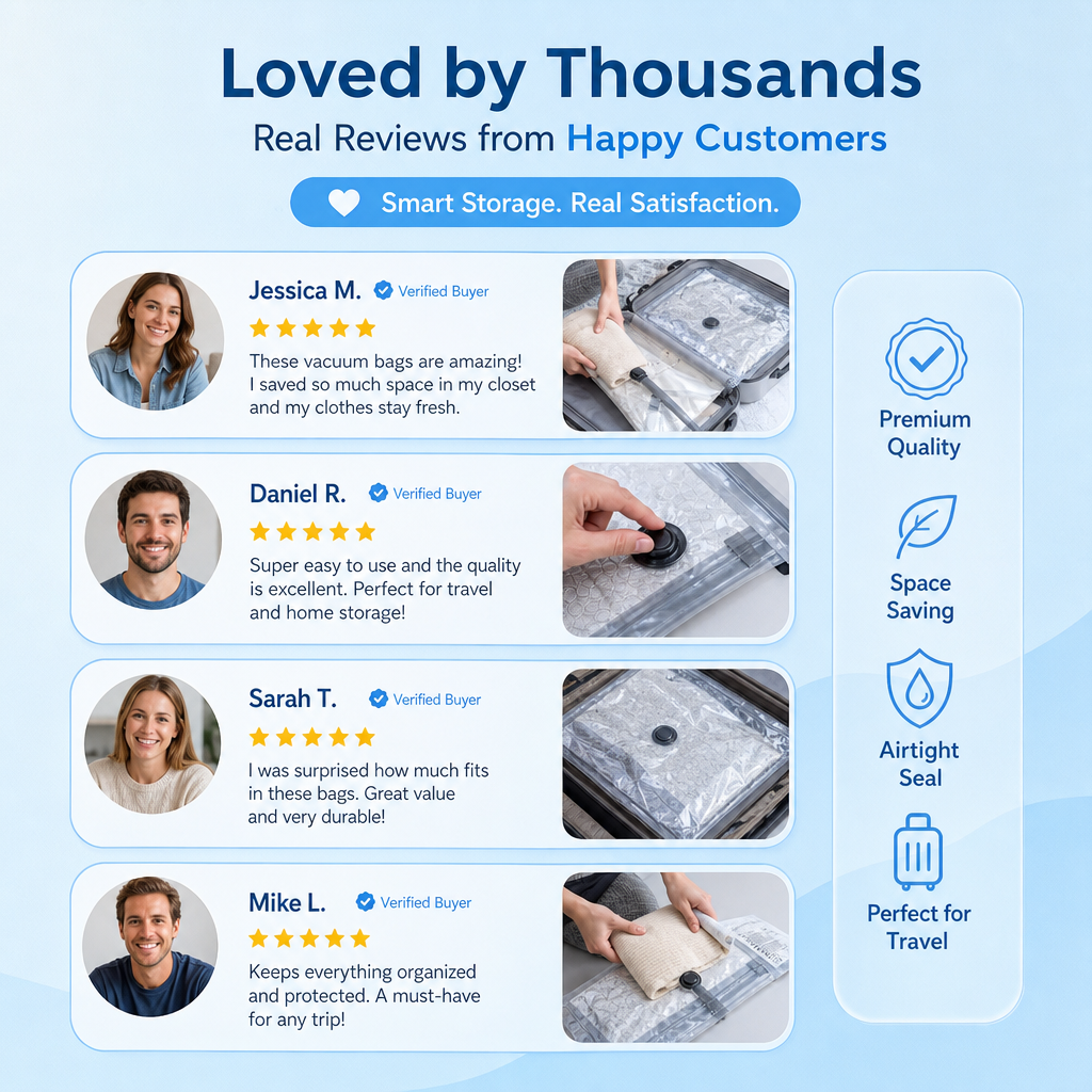 TravelVac-Space Saving Vacuum Bags for Travel