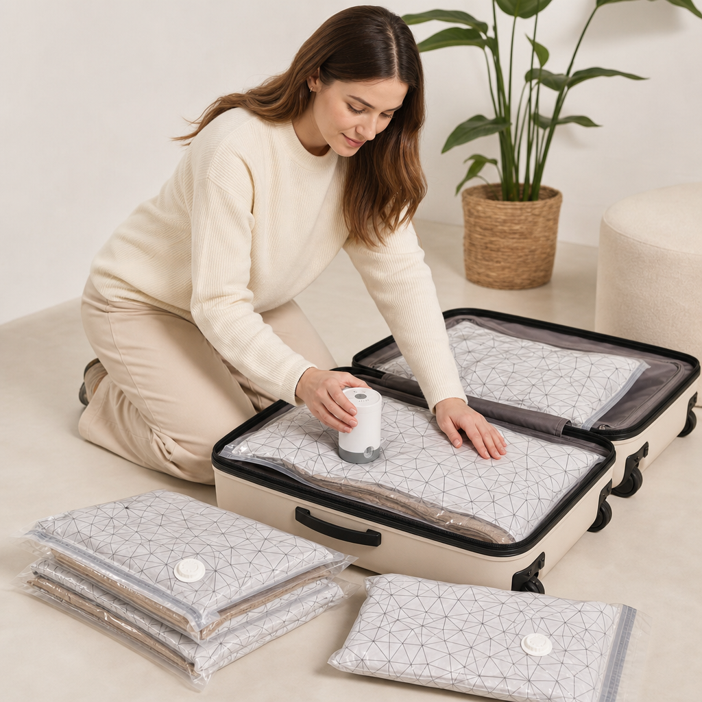 TravelVac-Space Saving Vacuum Bags for Travel